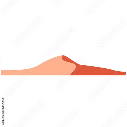 Desert dune, design element, logo