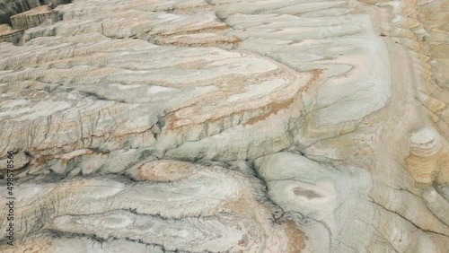 Wallpaper Mural Drone shot of canyon desert mountains Aktau in Kazakhstan Torontodigital.ca