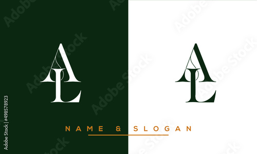 LA,  AL,   L,  A   Abstract  Letters  Logo  Monogram