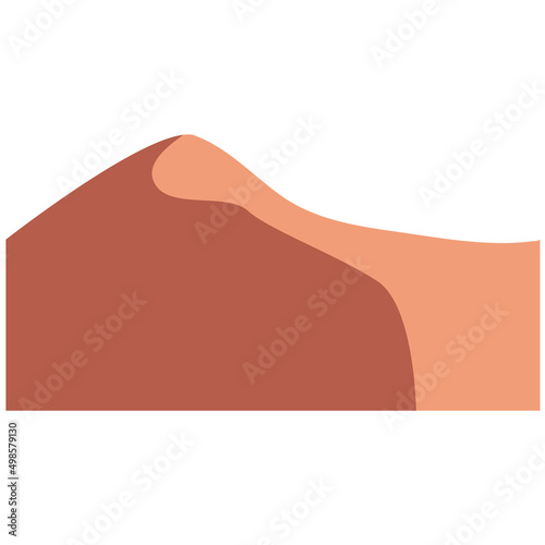 Desert dune, design element, logo