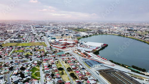Aerial view of the Port Elizabeth, South Africa