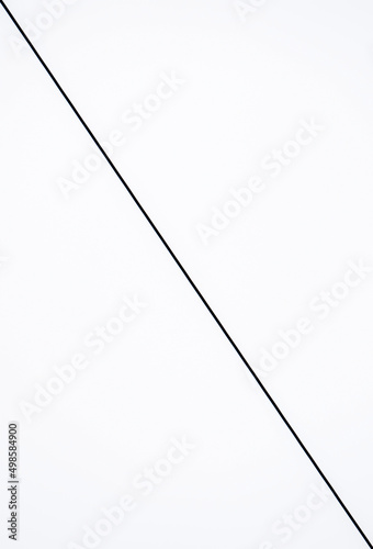 almost nearly practically line thin rope cable black on white background two sides