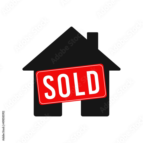 Sold house sign