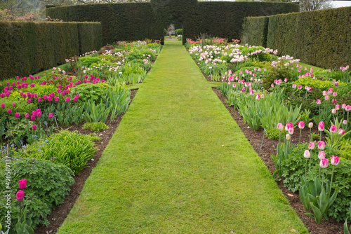 Photo of a part of the gardens at Glenarm Castle in Northern Ireland photo