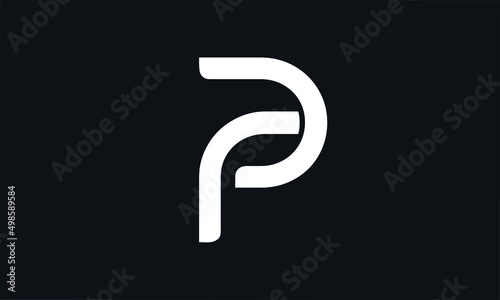 initials alphabet logo icon vector Letter RP PR