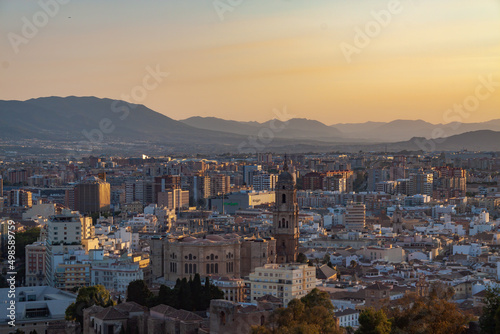View of Malaga, a city and municipality of Spain