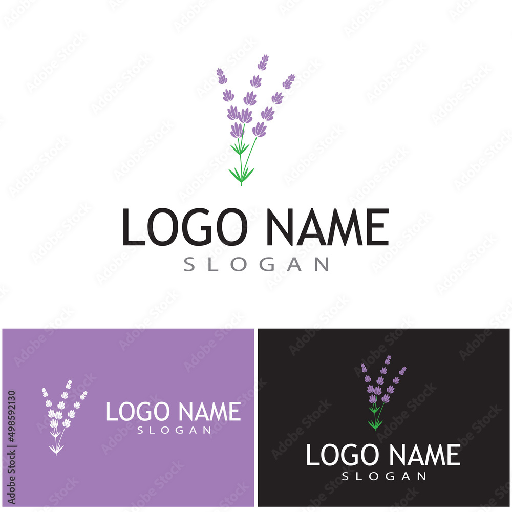Lavender Logo Template vector symbol nature Lavender Logo Template vector symbol nature