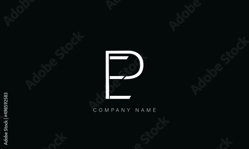 EP, PE, PE, Letters Logo Monogram