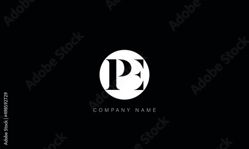 EP, PE, PE, Letters Logo Monogram