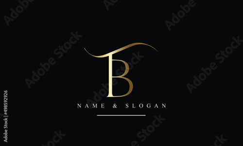 TB, BT, T, B abstract letters logo monogram