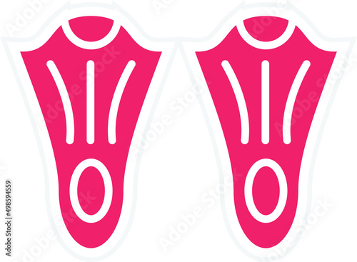 Vector Design Fins Icon Style