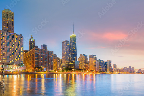 Chicago downtown skyline cityscape of  USA © f11photo