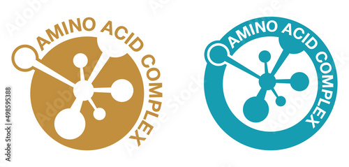 Amino acid complex circular emblem