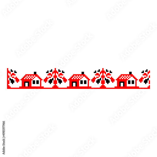 Vyshyvanka Traditional Seamless Pattern slavic ornament