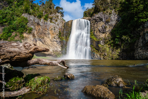 Landscape view of the Hunua Falls, Auckland, New Zealand photo