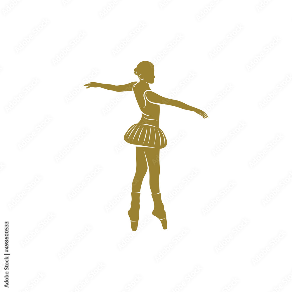 Ballet dancer design vector illustration, Creative Ballet dancer logo design concepts template, icon symbol Ballet dancer design vector illustration, Creative Ballet dancer logo design concepts template, icon symbol