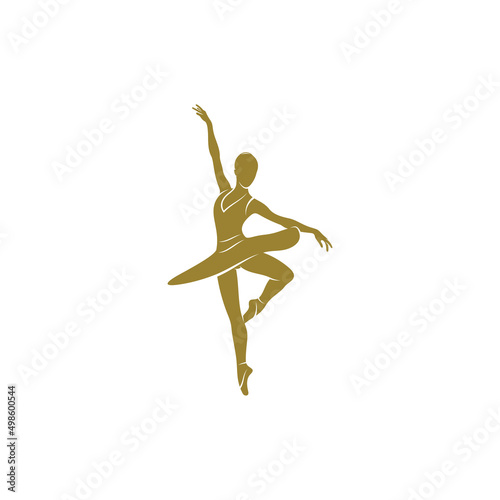 Ballet dancer design vector illustration, Creative Ballet dancer logo design concepts template, icon symbol