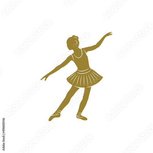 Ballet dancer design vector illustration, Creative Ballet dancer logo design concepts template, icon symbol