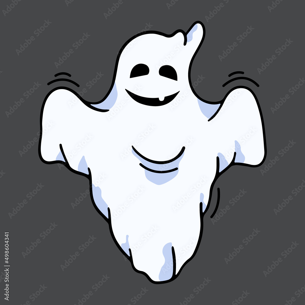 Ghost, Halloween, vector design element in the style of doodles, isolated on a white background, hand drawn Ghost, Halloween, vector design element in the style of doodles, isolated on a white background, hand drawn