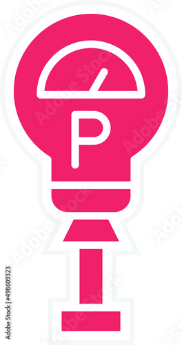 Vector Design Parking Meter Icon Style