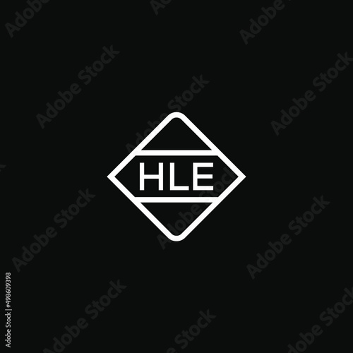HLE 3 letter design for logo and icon.HLE monogram logo.vector illustration. photo