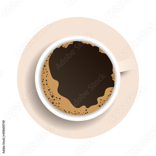 Hot Americano Coffee vector .isolated on white background  Vector illustration EPS 10