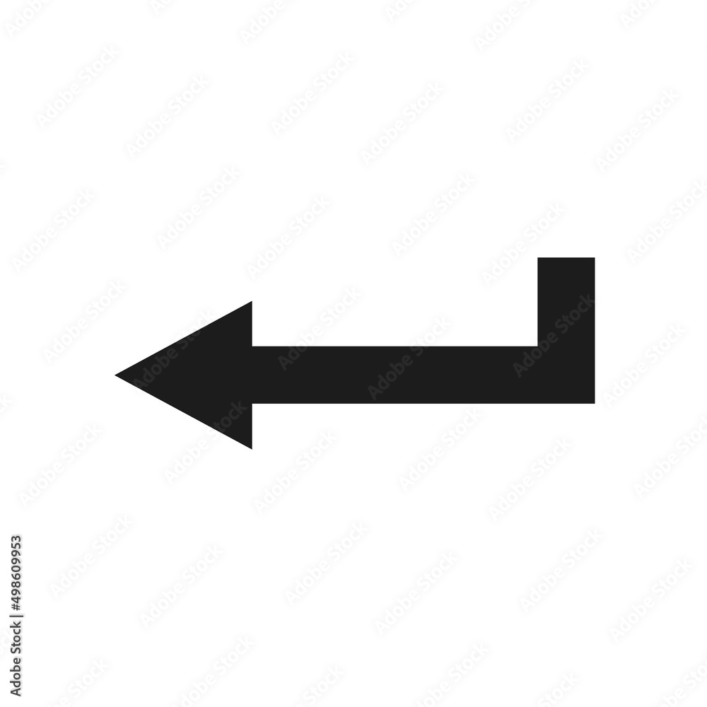 Enter symbol vector design. Isolated arrow pictogram. Enter symbol vector design. Isolated arrow pictogram.