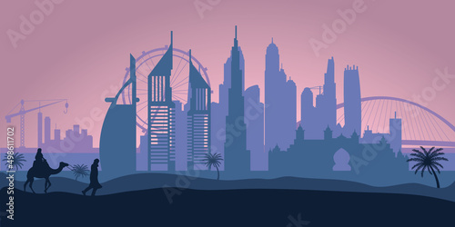 Photography Dubai United Arab Emirates skyline city silhouette