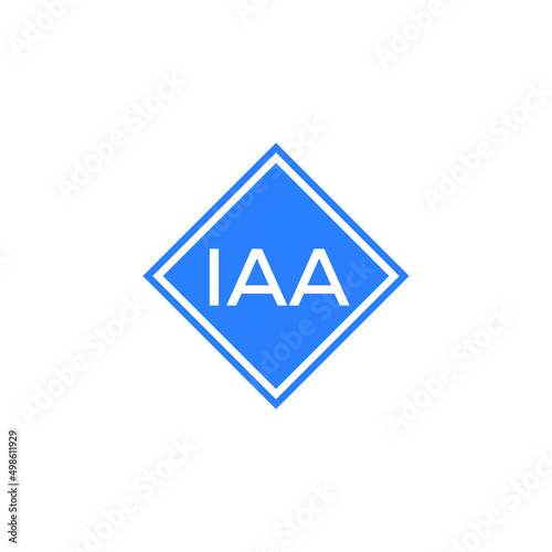 IAA 3 letter design for logo and icon.IAA monogram logo.vector illustration.