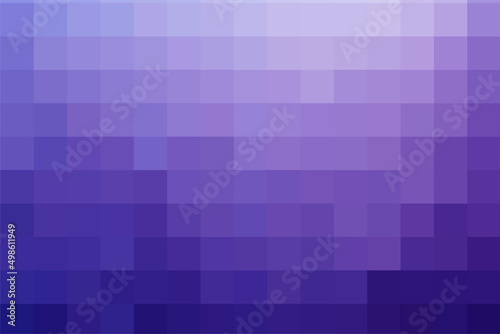 Background from dark light violet squares. Purple geometric texture. Vector pattern of square dark and light purple pixels. A backing of mosaic squares for branding, calendar, banner, cover, website