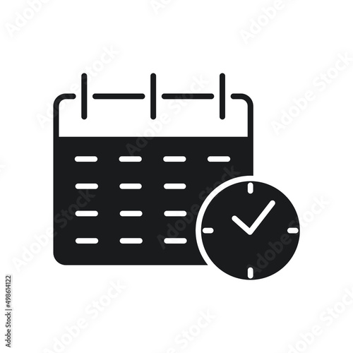 Calendar icons symbol vector elements for infographic web