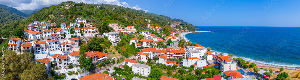 Famous village of Agios Ioannis, Pelion, Greece.