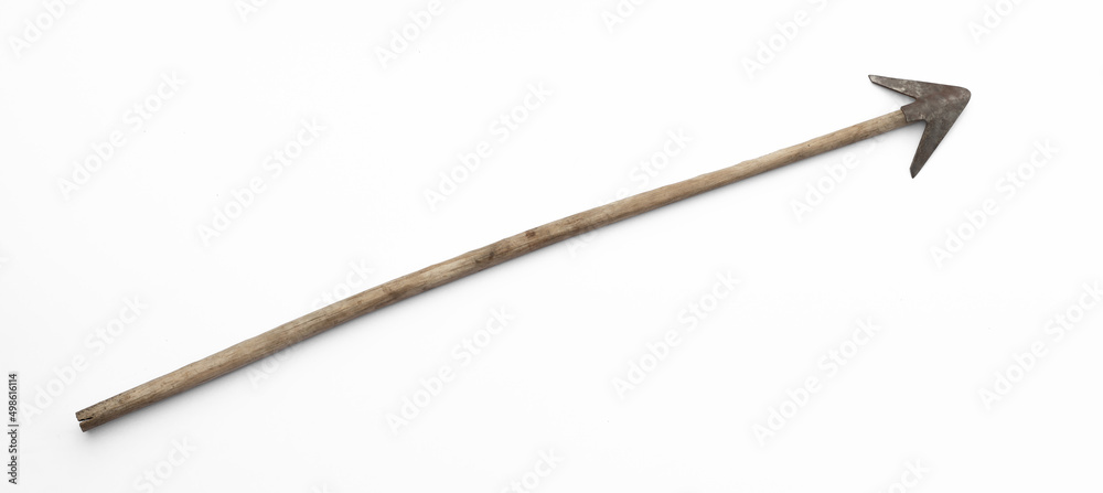 medieval spear isolated on white background medieval spear isolated on white background