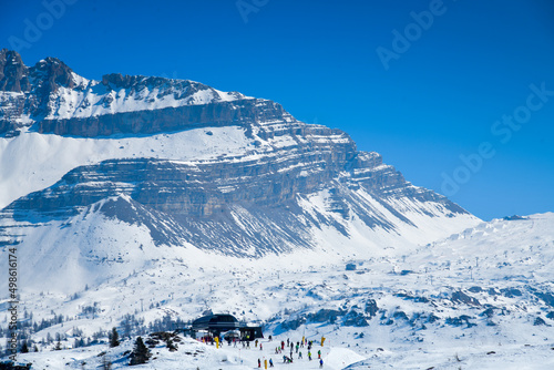Madonna di Campiglio Ski Resort, located at the area of the Brenta Dolomites in Italy, Europe. © FashionStock