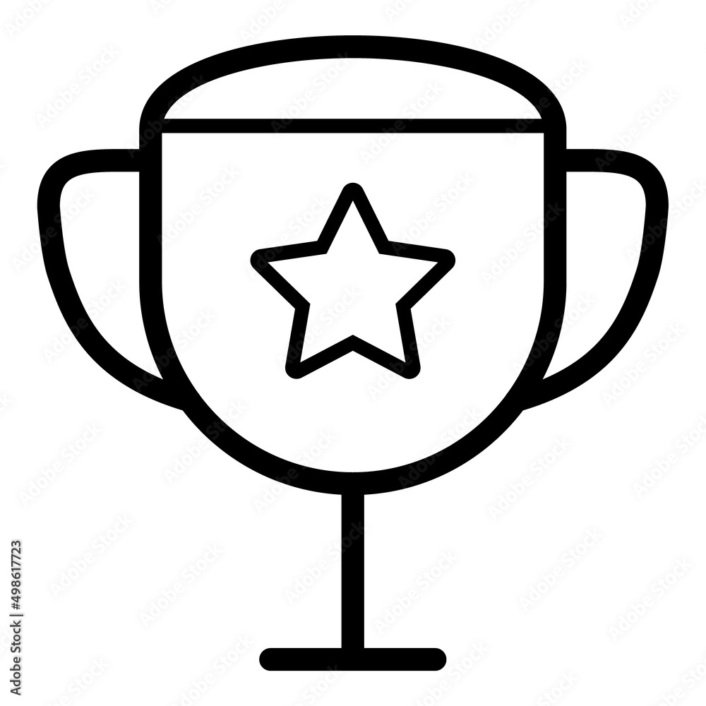 Trophy Award Flat Icon Isolated On White Background Trophy Award Flat Icon Isolated On White Background