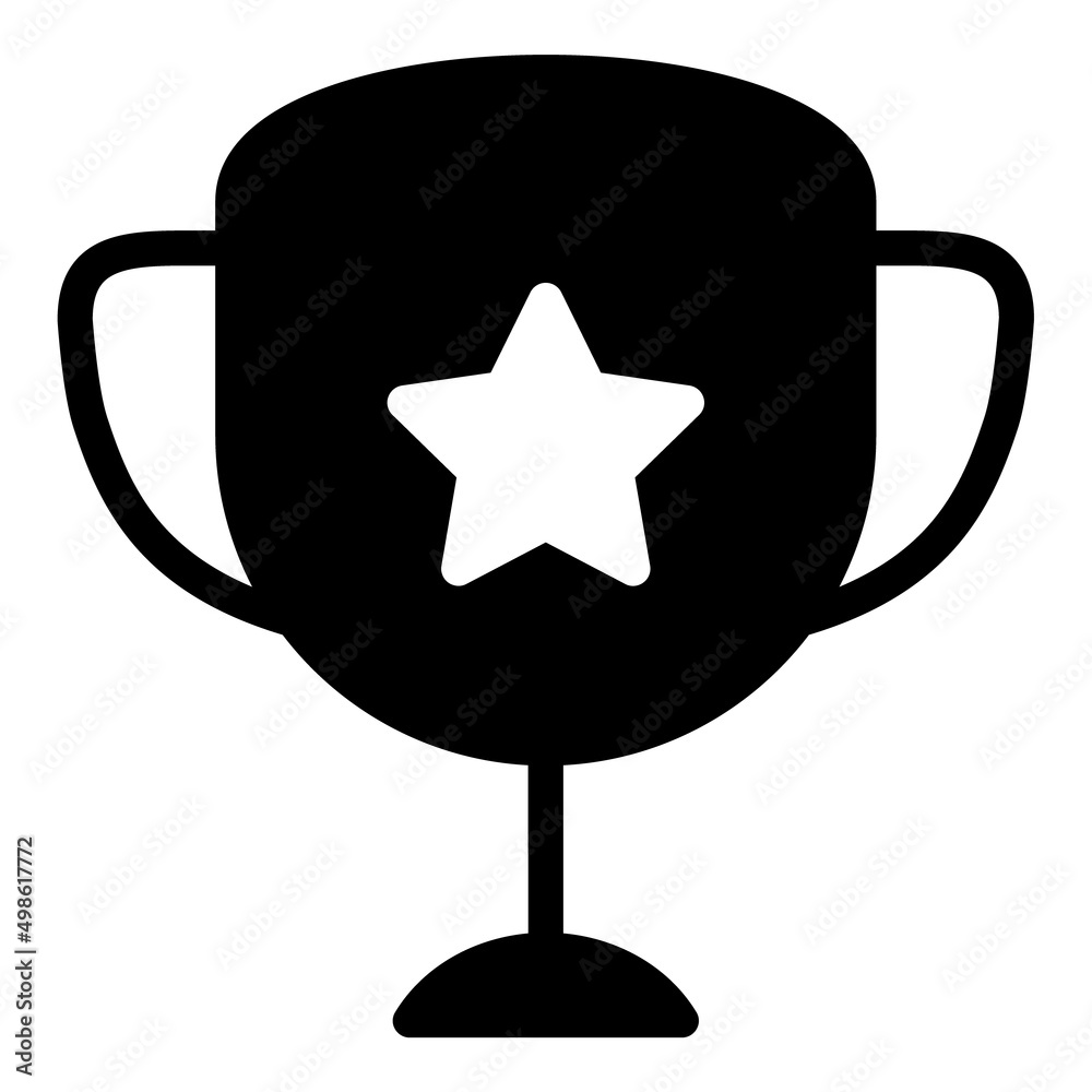 Trophy Award Flat Icon Isolated On White Background Trophy Award Flat Icon Isolated On White Background