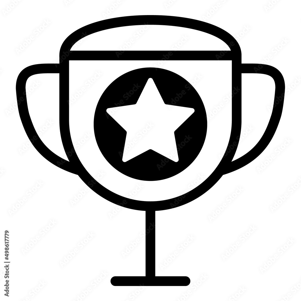Trophy Award Flat Icon Isolated On White Background Trophy Award Flat Icon Isolated On White Background