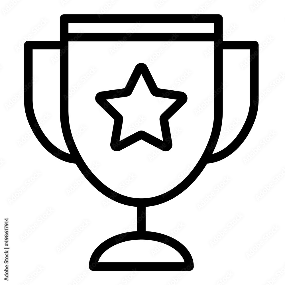 Trophy Award Flat Icon Isolated On White Background Trophy Award Flat Icon Isolated On White Background