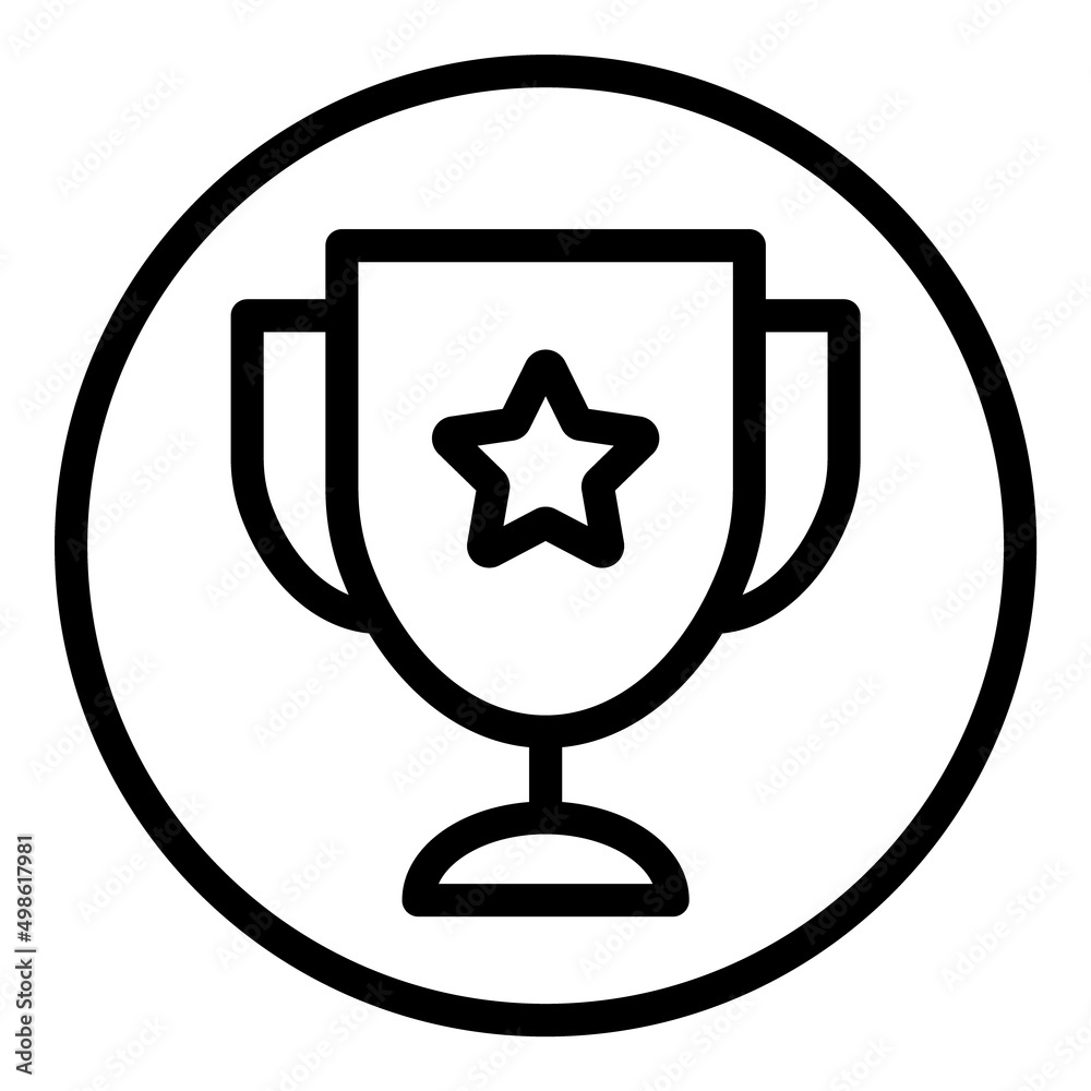 Trophy Award Flat Icon Isolated On White Background Trophy Award Flat Icon Isolated On White Background