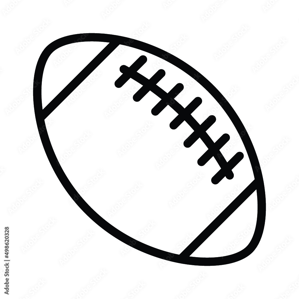 Rugby ball icon Rugby ball icon