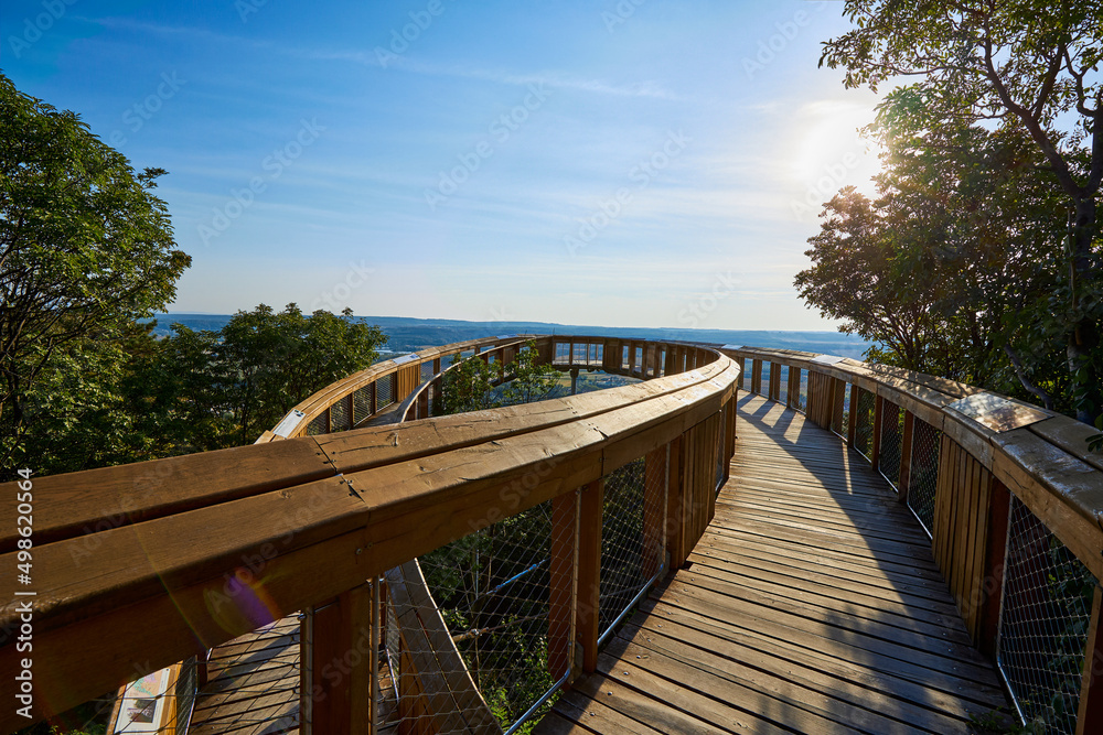 Fototapeta premium lookout Bridge near of Pannonhalma Hungary