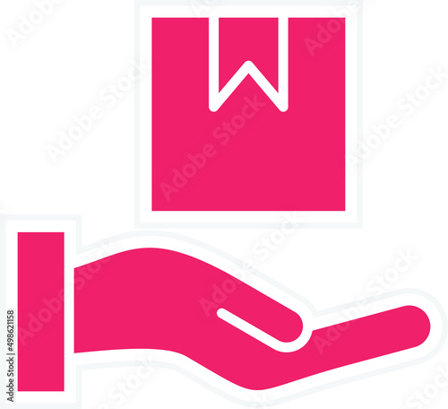 Vector Design Receive Delivery Icon Style