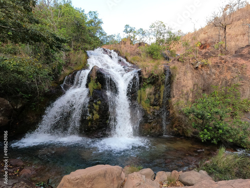 waterfall in the mountains