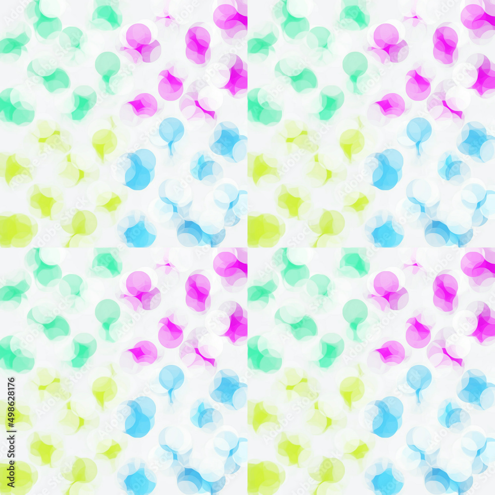 abstract background with colorful geometric shaped decorative elements, bubbles pattern, graphic design illustration wallpaper 