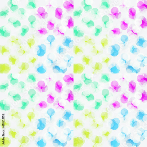 abstract background with colorful geometric shaped decorative elements, bubbles pattern, graphic design illustration wallpaper 