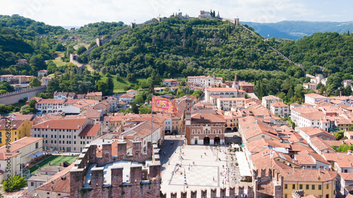 Vista di Marostica dall'alto photo