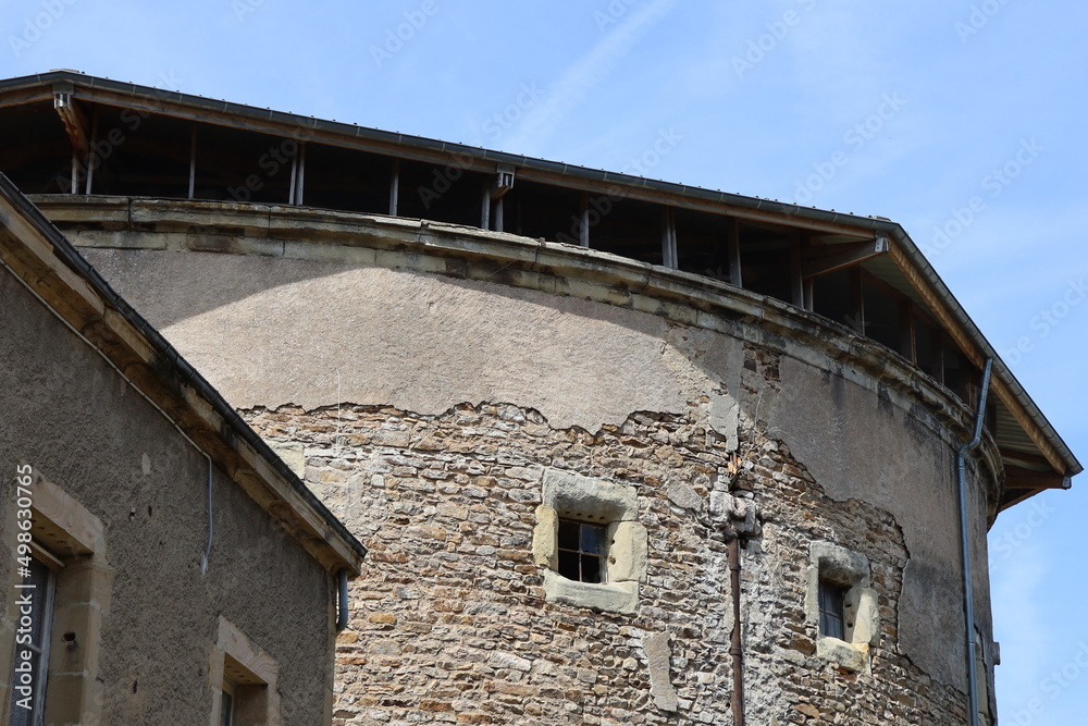 Ancienne prison, vue de l'extérieur, ville de Autun, département de la Saone et Loire, France