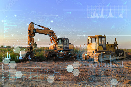 the concept of applying modern technologies in construction without human intervention, analyzing a large amount of data to improve work productivity