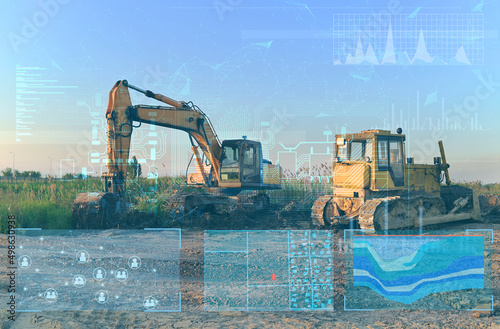 the concept of applying modern technologies in construction without human intervention, analyzing a large amount of data to improve work productivity