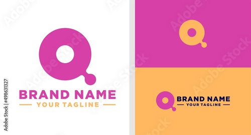 LETTER Q LOGO DONATE CUTE EDITABLE